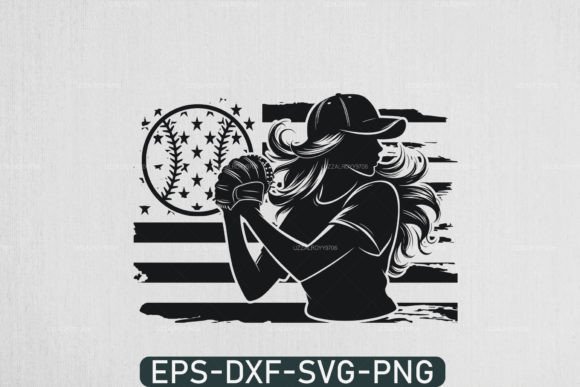 Baseball Player SVG for Mothers Day: Graphics for T-Shirt Designs