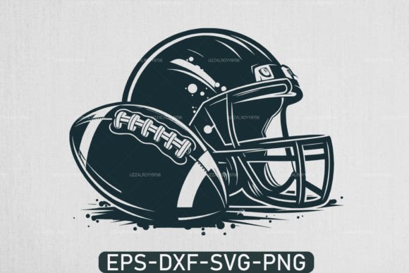 Football Helmet, Rugby, Super Bowl SVG for T-Shirt Designs & Digital Graphics