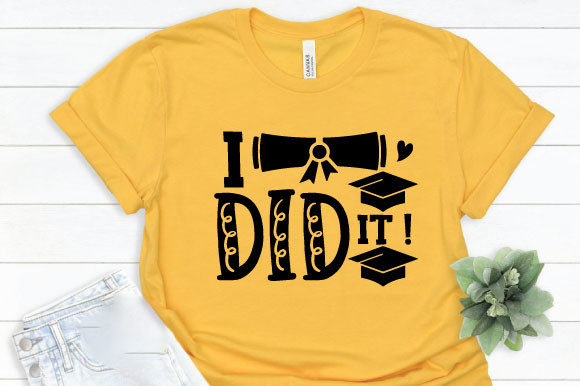 I Did It: A Fresh Graphic for T-Shirt Designs & Marketing Visuals