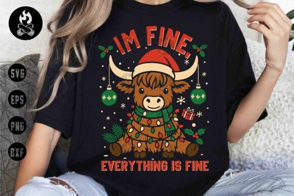 I'm Fine, Everything Is Fine SVG Funny – Cute Graphics for T-Shirt Designs