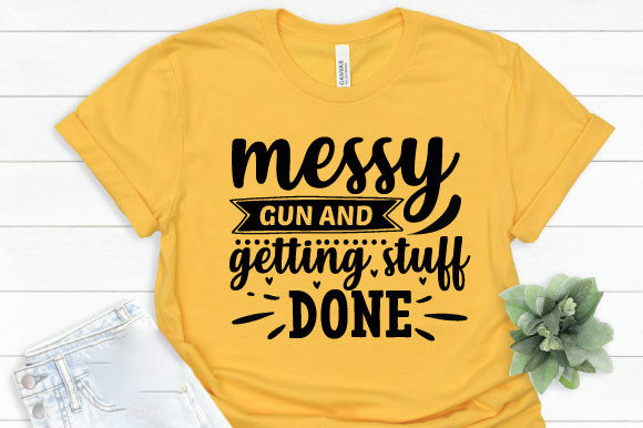 Messy Gun and Getting Stuff Done – Bold Graphics for T-Shirt Designs That Build Brand Personality