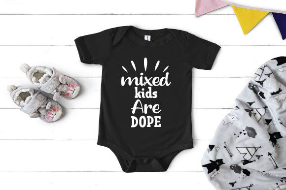 Mixed Kids Are Dope – Fresh T-Shirt Graphics for Modern Branding