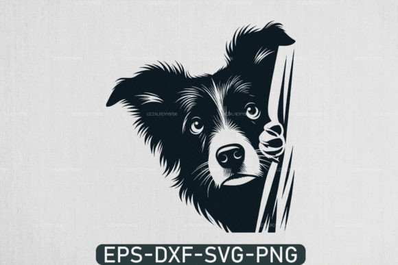 Peeking Border Collie Dog SVG: A Versatile Graphic for Craft & Content Publishers