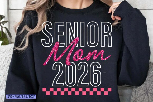Senior Mom SVG & T-Shirt Graphics for Heartfelt Content Design