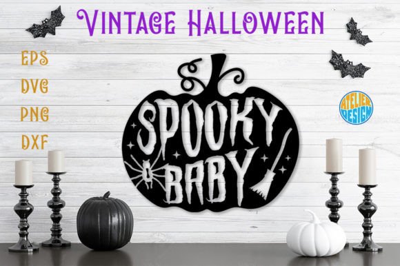 Spooky Baby: A Vintage 3D SVG for Crafts & Graphic Design Projects
