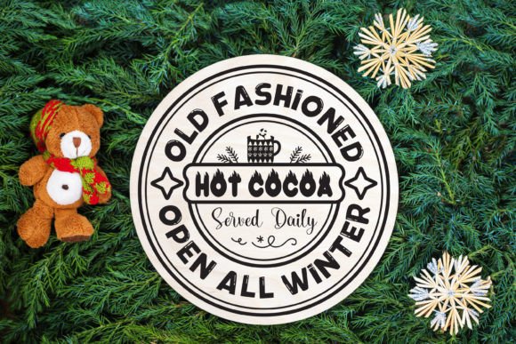 Vintage Christmas Sign Graphics for T-Shirt Designs & Marketing Visuals